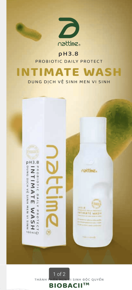 
                  
                    NATTIME - PH3.8 PROBIOTIC DAILY PROTECT INTIMATE WASH - Dung Dịch Vệ Sinh Men Vi Sinh
                  
                